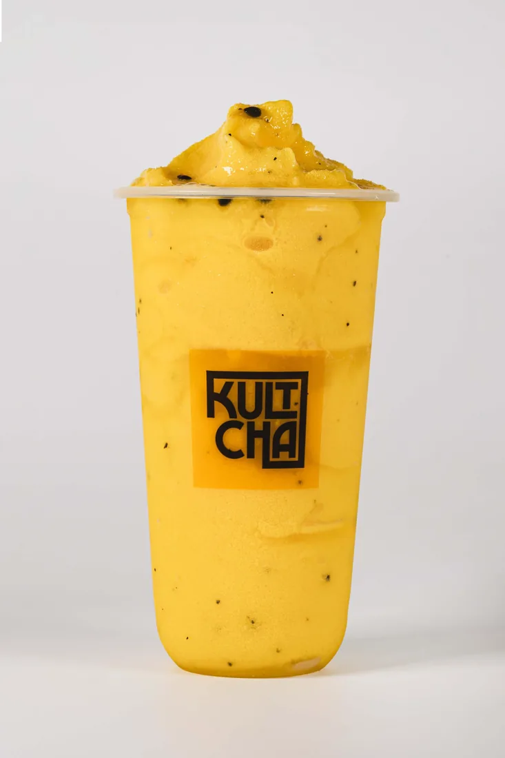 Mango Passionfruit Crush — bubble tea and Vietnamese coffee at Kultcha, Cairns Central